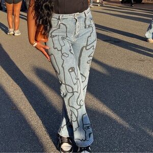 Fashion Nova ‘What’s Her Face’ Straight Leg Jeans